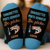 Chaussettes Personnalisées – Cadeaux De Noël Et D’Anniversaire Personnalisés Pour Pêcheurs – J’En Ai Assez, Je Pars Pêcher