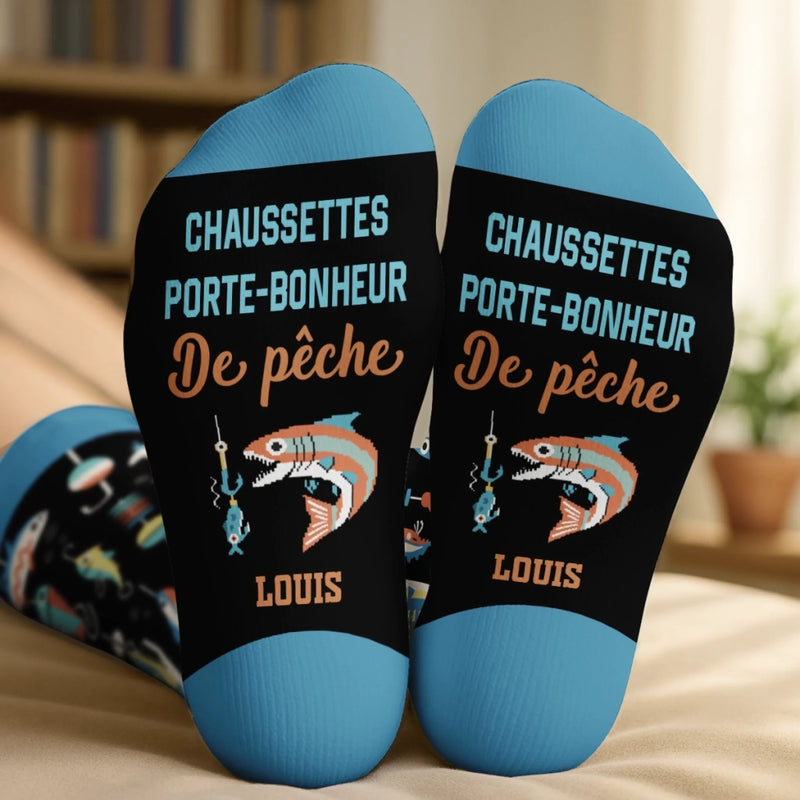Chaussettes Personnalisées – Cadeaux De Noël Et D’Anniversaire Personnalisés Pour Pêcheurs – J’En Ai Assez, Je Pars Pêcher