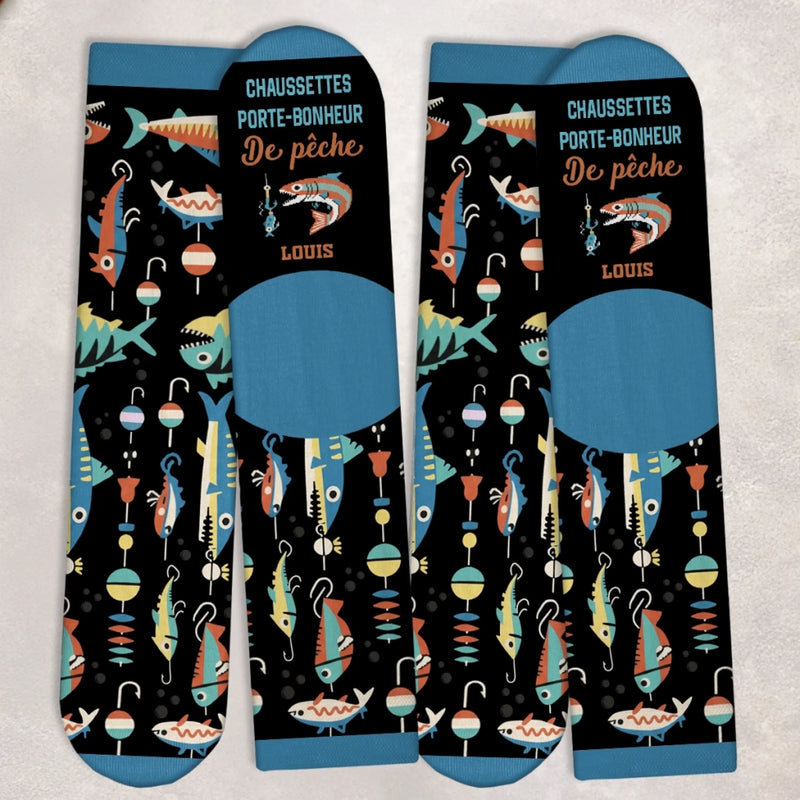 Chaussettes Personnalisées – Cadeaux De Noël Et D’Anniversaire Personnalisés Pour Pêcheurs – J’En Ai Assez, Je Pars Pêcher