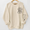 Sweat Unisexe Et Sweat À Capuche Personnalisés Avec Motif Sur La Manche – Cadeaux De Noël Et D’Anniversaire Personnalisés Pour Amoureux Des Chiens Et Des Chats, Parents De Chiens, Parents De Chats – Aimé Par Ma Bande À Poils