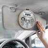 Clip Pare-Soleil De Voiture Personnalisé – Cadeaux D’Anniversaire Personnalisés Pour Papa Et Grand-Père – Reviens Toujours À La Maison En Sécurité
