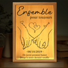 Boîte Lumineuse Avec Cadre Photo Personnalisée – Cadeau Personnalisé Pour Mari Et Femme À L’Occasion De Leur Anniversaire De Mariage – J’Appartiens À Toi, Et Tu M’Appartiens