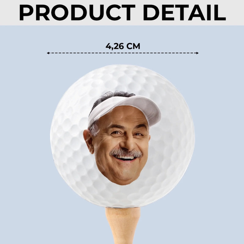 Balle De Golf Personnalisée Avec Photo – Cadeau Personnalisé Pour La Fête Des Pères Pour Amoureux Du Sport, Joueurs, Papa Et Grand-Père – Si Vous La Trouvez, Merci De La Rendre À Ce Monsieur