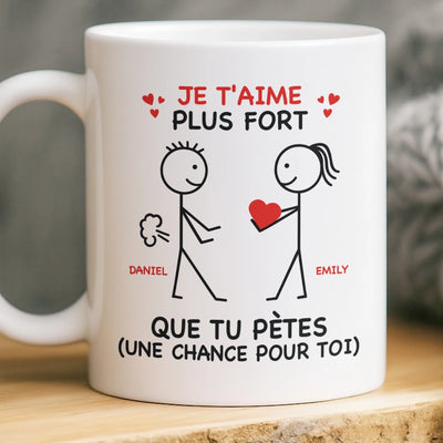 Tasse Personnalisée – Cadeaux D’Anniversaire De Mariage Pour Mari Et Femme, Pour Lui Et Pour Elle – Avec Toi, Même Le Silence A Le Goût Du Bonheur