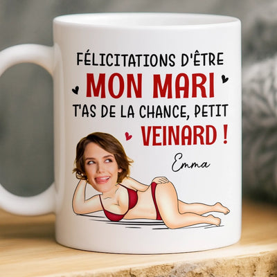 Tasse Personnalisée – Cadeaux D’Anniversaire De Mariage Pour Mari Et Femme, Pour Lui Et Pour Elle – Felicitations D'être Mon Chéri