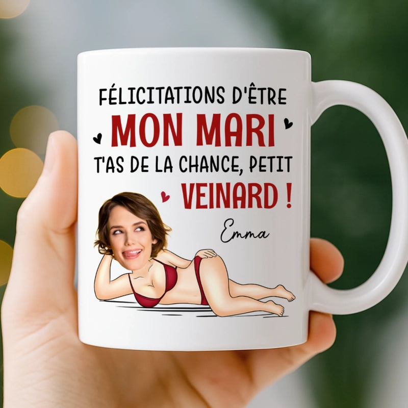 Tasse Personnalisée – Cadeaux D’Anniversaire De Mariage Pour Mari Et Femme, Pour Lui Et Pour Elle – Felicitations D'être Mon Chéri