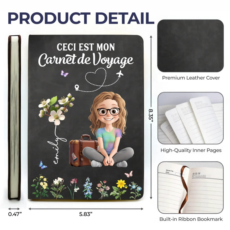 Carnet D’Écriture En Cuir Personnalisé – Cadeaux D’Anniversaire Personnalisés Pour Meilleures Amies, Famille Et Pour Vous-Même – Je Devins Ce Que J’Écris