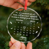 Ornement En Verre Rond Personnalisé - Cadeaux De Noël Et De Souvenir Pour La Perte D’Une Maman Ou D’Un Papa - Tu Reste Dans Nos Cœurs