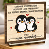 Plaque En Bois Personnalisée À Deux Couches – Cadeaux Personnalisés D’Anniversaire, De Noël Et De Mariage Pour Mari Et Femme, Lui Et Elle – Tu Es Mon Manchot
