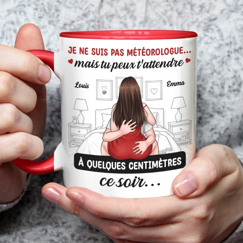 Tasse Personnalisée Bicolore – Cadeaux D’Anniversaire Et De Mariage Pour Mari Et Femme, Pour Lui Et Pour Elle – Là Où Ton Toucher Allume Toutes Les Étincelles En Moi