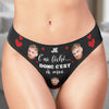 Culotte Femme Personnalisée Avec Photo – Cadeaux D’Anniversaire Et De Mariage Pour Mari Et Femme, Pour Lui Et Pour Elle – Entre Les Mains De Mon Amour
