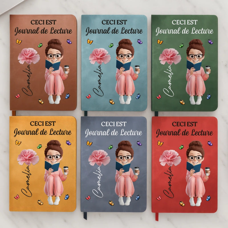 Carnet D’Écriture En Cuir Personnalisé – Cadeaux Personnalisés Pour Amoureux Des Livres, Rats De Bibliothèque, Lecteurs, Meilleures Amies, Sœurs, Famille Et Pour Vous-Même – Là Où Les Mots Me Guident Vers Moi-Même