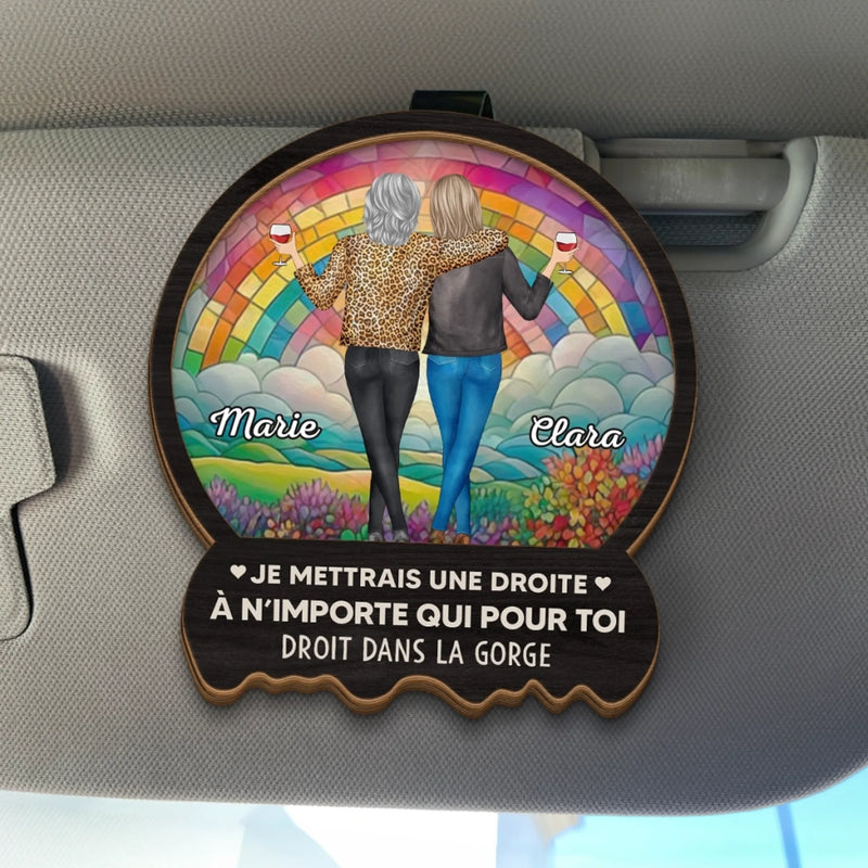 Clip Pare-Soleil De Voiture Personnalisé Avec Photo – Cadeaux D’Anniversaire Personnalisés Pour Meilleures Amies, Sœurs Et BFF – Merci D’Être Ma Thérapeute Non Rémunérée