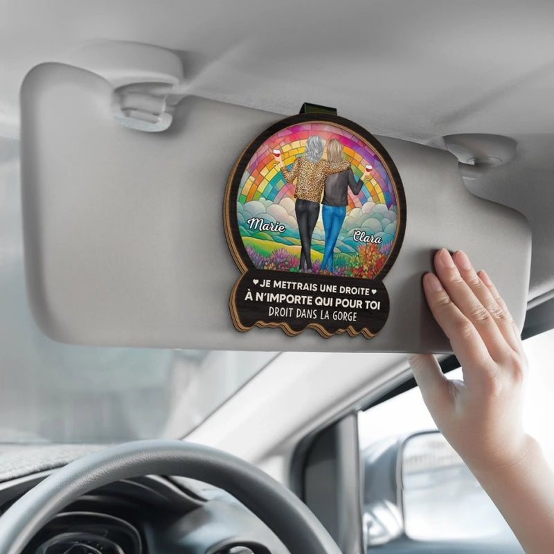 Clip Pare-Soleil De Voiture Personnalisé Avec Photo – Cadeaux D’Anniversaire Personnalisés Pour Meilleures Amies, Sœurs Et BFF – Merci D’Être Ma Thérapeute Non Rémunérée