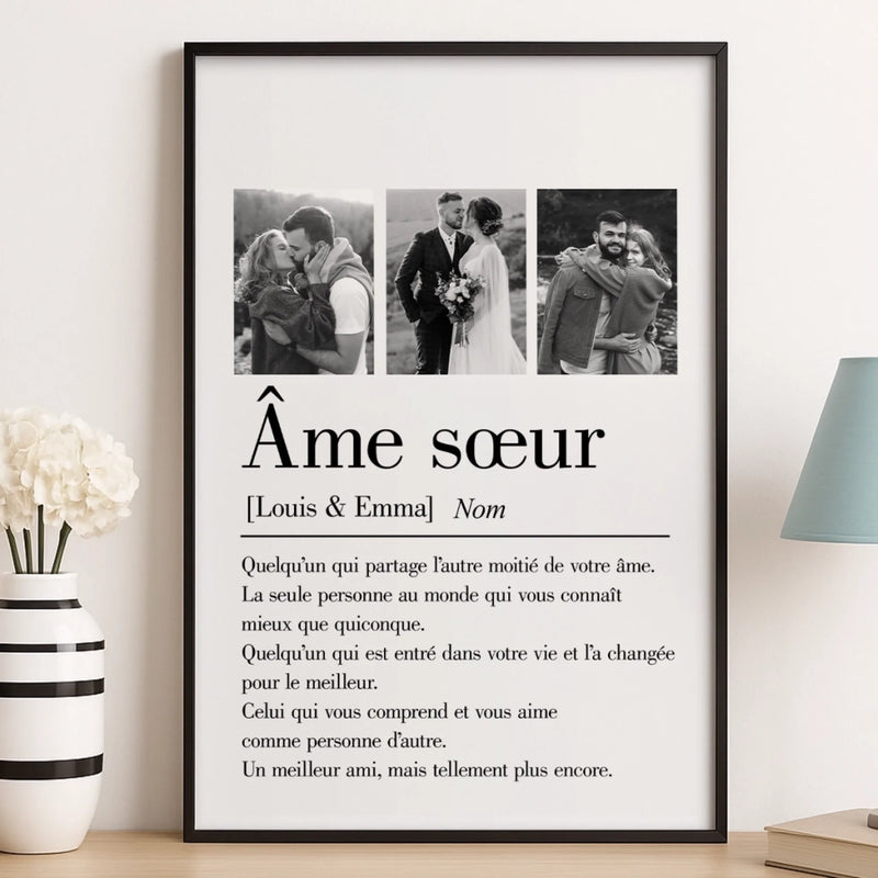 Affiche Verticale Personnalisée – Cadeaux D’Anniversaire, De Noël Et De Mariage Pour Mari Et Femme, Pour Lui Et Pour Elle – Je Suis Ta Preuve Que Les Bonnes Surprises Existent