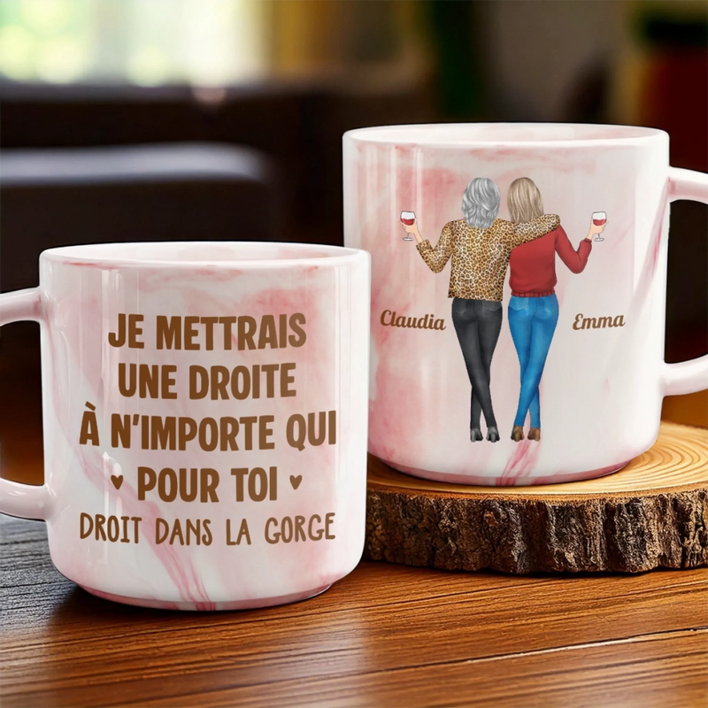 Tasse En Marbre Personnalisée – Cadeaux D’Anniversaire Personnalisés Pour Meilleures Amies, Sœurs Et BFF – Ton Amitié Rend Chaque Jour Plus Doux