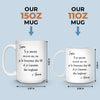 Tasse Personnalisée – Cadeaux D’Anniversaire De Mariage Pour Mari Et Femme, Pour Lui Et Pour Elle – Depuis Que Tu Es Là, Mon Cœur Sait Enfin Où Habiter