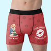 Boxer Homme Personnalisé – Cadeaux D’Anniversaire, De Noël Et De Mariage Pour Mari Et Femme, Pour Lui Et Pour Elle – J'aime Chaque Centimètre De Toi