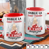 Tasse Personnalisée Bicolore – Cadeaux D’Anniversaire Et De Mariage Pour Mari Et Femme, Pour Lui Et Pour Elle – J'aime Chaque Centimètre De Toi