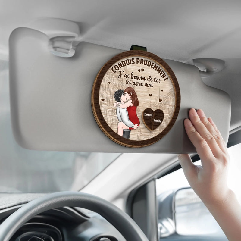Clip Pare-Soleil De Voiture Personnalisé Avec Photo – Cadeaux D’Anniversaire Et De Mariage Pour Mari Et Femme, Pour Lui Et Pour Elle – Je T'aimerai Pour Toujours Et À Jamais