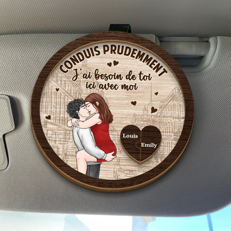 Clip Pare-Soleil De Voiture Personnalisé Avec Photo – Cadeaux D’Anniversaire Et De Mariage Pour Mari Et Femme, Pour Lui Et Pour Elle – Je T'aimerai Pour Toujours Et À Jamais