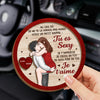 Clip Pare-Soleil De Voiture Personnalisé Avec Photo – Cadeaux D’Anniversaire Et De Mariage Pour Mari Et Femme, Pour Lui Et Pour Elle – Conduis Prudemment, J'ai Besoin De Toi Ici Avec Moi