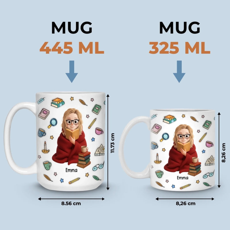 Tasse Personnalisée – Cadeaux Personnalisés Pour Amoureux Des Livres, Rats De Bibliothèque Et Lecteurs – Encore Un Chapitre