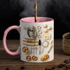 Tasse Personnalisée Bicolore – Cadeaux D’Anniversaire Pour Meilleures Amies, Sœurs, BFF – La Pâtisserie Est Mon Langage D’Amour