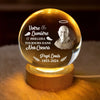 Lampe Globe En Cristal Personnalisée Avec Photo – Cadeaux Commémoratifs Personnalisés Pour Honorer La Mémoire De Maman Et Papa – La Lumière Que Tu As Laissée Ne S’Éteindra Jamais