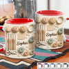 Tasse Personnalisée Bicolore – Cadeaux D’Anniversaire Personnalisés Pour Meilleures Amies, Sœurs, Famille Et Vous-Même – Là Où Chaque Maille Devient Un Moment De Joie