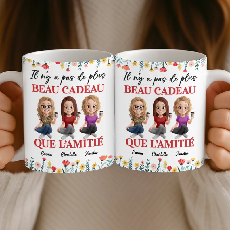 Tasse Personnalisée – Cadeaux D’Anniversaire Personnalisés Pour Meilleures Amies, Femmes, Sœurs, BFF – Rien N’égale La Force D’une Amitié Vraie.