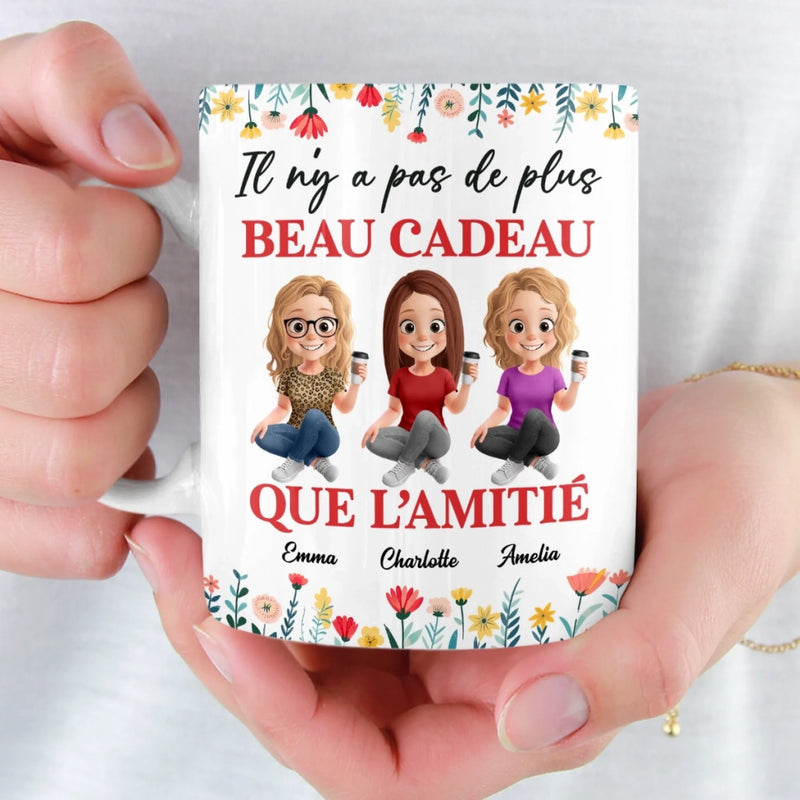 Tasse Personnalisée – Cadeaux D’Anniversaire Personnalisés Pour Meilleures Amies, Femmes, Sœurs, BFF – Rien N’égale La Force D’une Amitié Vraie.