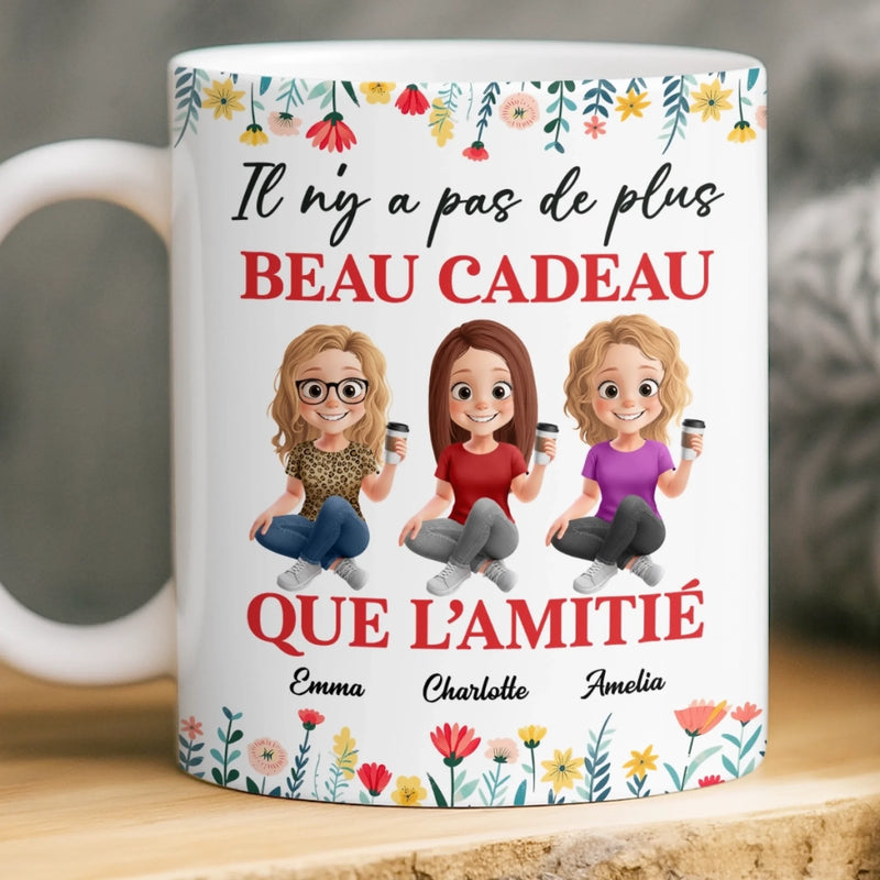 Tasse Personnalisée – Cadeaux D’Anniversaire Personnalisés Pour Meilleures Amies, Femmes, Sœurs, BFF – Rien N’égale La Force D’une Amitié Vraie.