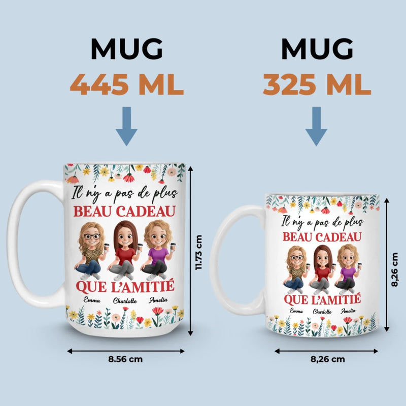 Tasse Personnalisée – Cadeaux D’Anniversaire Personnalisés Pour Meilleures Amies, Femmes, Sœurs, BFF – Rien N’égale La Force D’une Amitié Vraie.