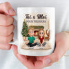 Tasse Personnalisée – Cadeaux De Noël Et D’Anniversaire Personnalisés Pour La Famille, Les Amoureux Des Chiens Et Des Chats - Ma Maison, C’est Là Où Mon Chat Et Toi Êtes