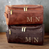 Trousse De Toilette En Cuir Gravée Personnalisée – Cadeau D’Anniversaire Élégant Pour Papa, Frère, Grand-Père Ou Mari – L’Essentiel Toujours À Portée De Main