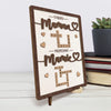 Plaque En Bois Personnalisée Style Scrabble À Deux Couches – Cadeaux D’Anniversaire Personnalisés Pour Maman Et Mamie – Fait Avec Amour Pour Toi