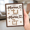 Plaque En Bois Personnalisée Style Scrabble À Deux Couches – Cadeaux D’Anniversaire Personnalisés Pour Maman Et Mamie – Fait Avec Amour Pour Toi