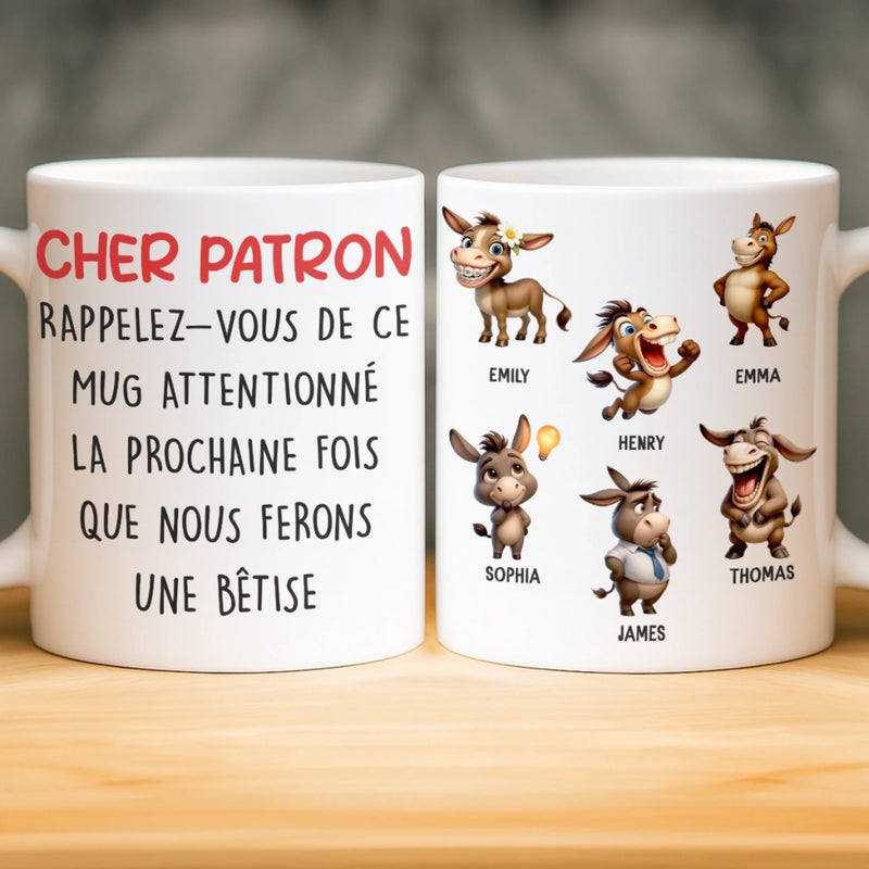 Tasse Personnalisée – Cadeaux Amusants Personnalisés Pour Meilleures Amies, Collègues Et Amies De Travail – Merci De Rendre Les Journées De Travail Supportables