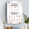 Toile Verticale Personnalisée – Cadeaux D’Anniversaire Personnalisés Pour Mamie – Une Année De Plus Entourée D’Amour