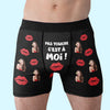 Boxer Homme Personnalisé Avec Photo – Cadeaux D’Anniversaire, De Noël Et De Mariage Pour Mari Et Femme, Pour Lui Et Pour Elle – Chaque Petit Détail De Toi Me Fait Fondre