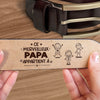 Ceinture En Cuir Gravée Personnalisée – Cadeaux D’Anniversaire Personnalisés Pour Papa Et Grand-Père – Racines Fortes, Papa Fort, Amour Inébranlable