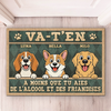 Tapis Décoratif Personnalisé Pour La Maison – Cadeaux D’Anniversaire Personnalisés Pour Amoureux Des Chiens, Parents De Chiens – Les Gardiens De La Maison Ont Du Goût