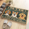 Tapis Décoratif Personnalisé Pour La Maison – Cadeaux D’Anniversaire Personnalisés Pour Amoureux Des Chiens, Parents De Chiens – Les Gardiens De La Maison Ont Du Goût