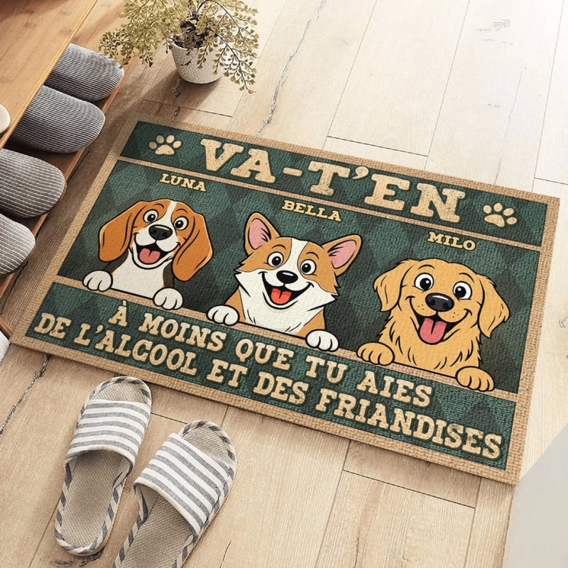 Tapis Décoratif Personnalisé Pour La Maison – Cadeaux D’Anniversaire Personnalisés Pour Amoureux Des Chiens, Parents De Chiens – Les Gardiens De La Maison Ont Du Goût