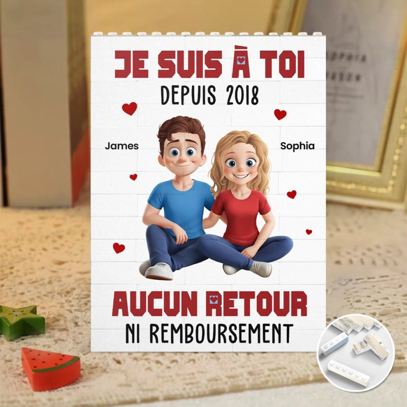 Briques Personnalisées En Forme De Rectangle Vertical – Cadeaux Personnalisés D’Anniversaire Et De Mariage Pour Mari Et Femme, Lui Et Elle – Tu Es Mon Choix, Chaque Jour De Ma Vie