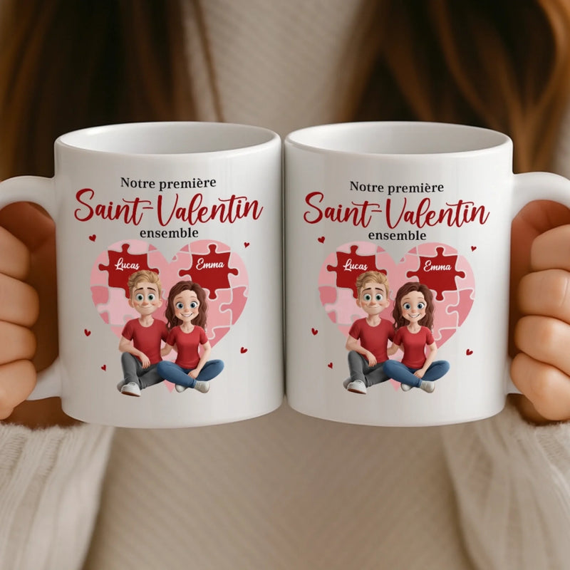 Tasse Personnalisée – Cadeaux D’Anniversaire De Mariage Pour Mari Et Femme, Pour Lui Et Pour Elle – Tu Es La Pièce Manquante De Mon Puzzle
