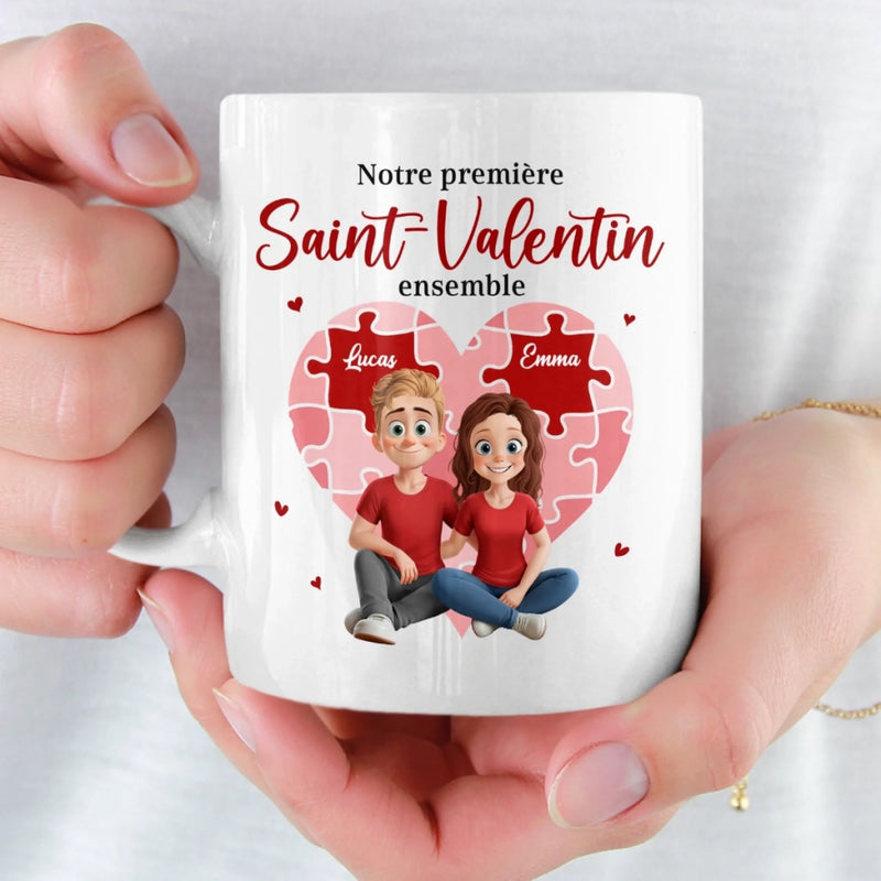 Tasse Personnalisée – Cadeaux D’Anniversaire De Mariage Pour Mari Et Femme, Pour Lui Et Pour Elle – Tu Es La Pièce Manquante De Mon Puzzle
