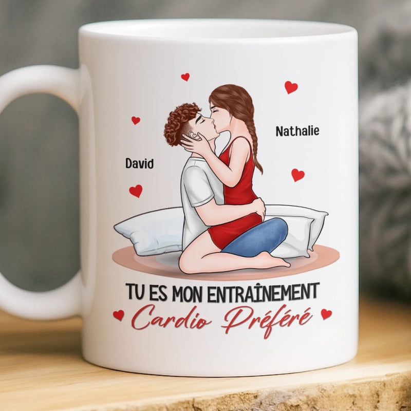 Mug Personnalisée – Cadeaux D’Anniversaire De Mariage Pour Mari Et Femme, Pour Lui Et Pour Elle – Tu Es Ma Chose Préférée À Faire