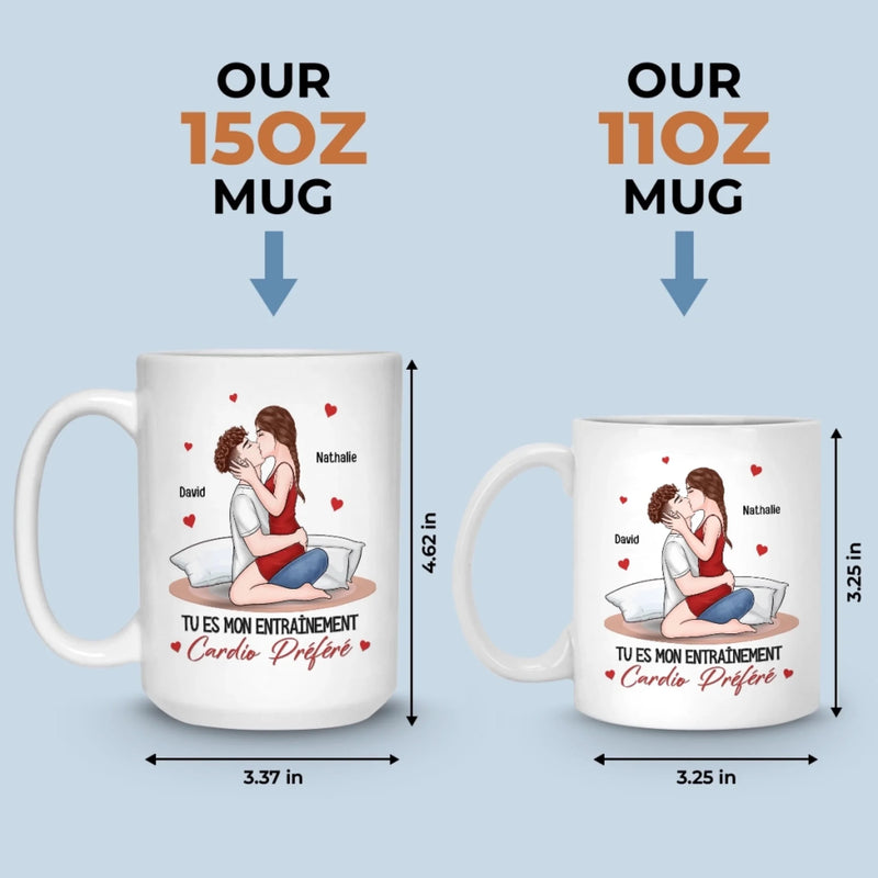 Mug Personnalisée – Cadeaux D’Anniversaire De Mariage Pour Mari Et Femme, Pour Lui Et Pour Elle – Tu Es Ma Chose Préférée À Faire